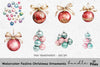 Festive Christmas Ornaments Clipart Bundle