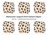 Seamless Leopard Pattern Clipart Bundle