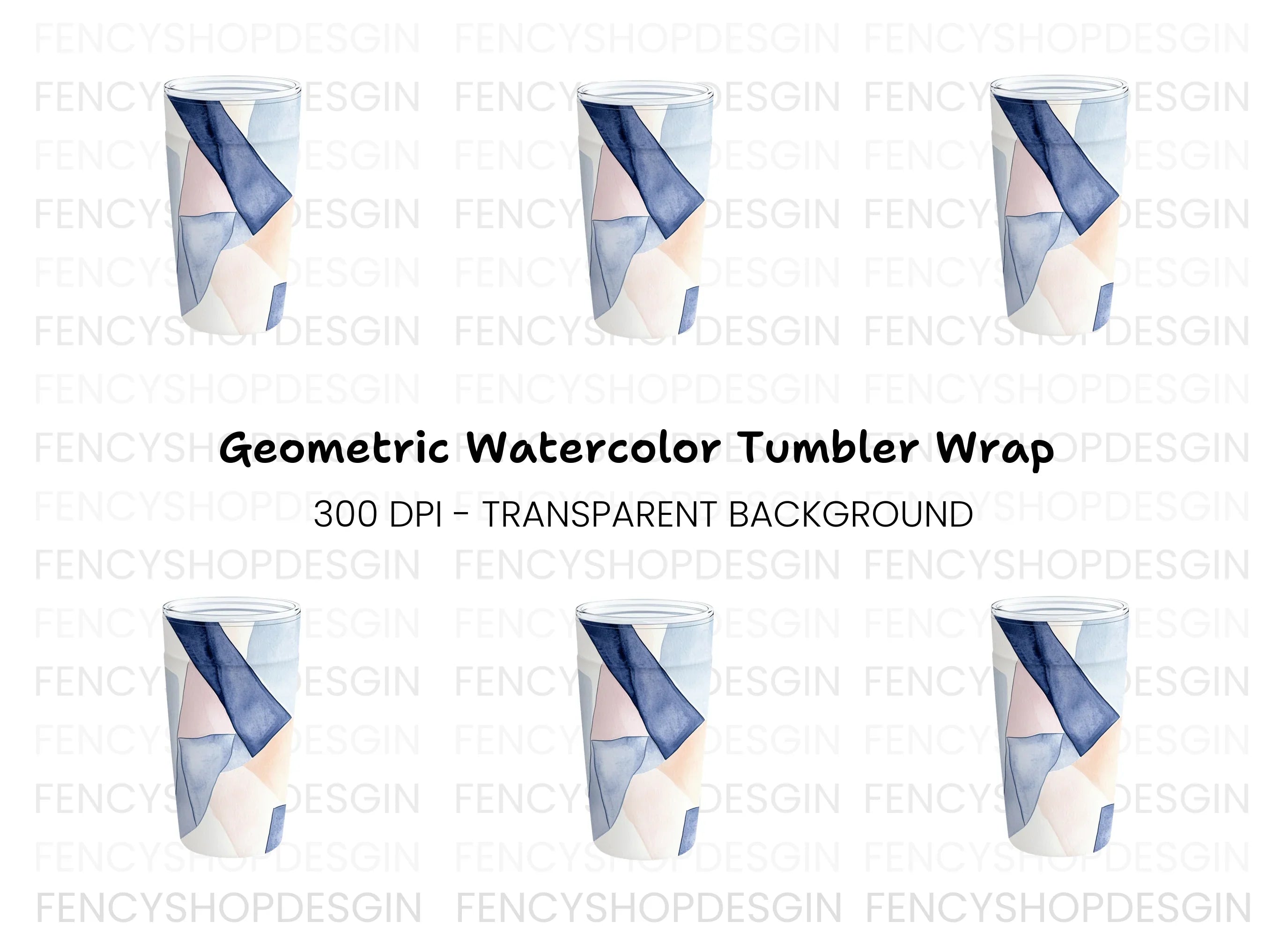 Abstract Tumbler Clipart Bundle