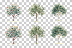 Folk Art Decorative Tree Clipart Bundle - CraftNest - Digital Crafting and Art