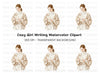 Focused Woman Clipart Bundle