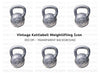 Single Kettlebell Illustration Clipart Bundle
