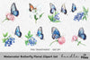 Butterfly Floral Clipart Bundle