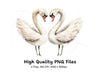 Elegant Swan Couple Clipart Bundle