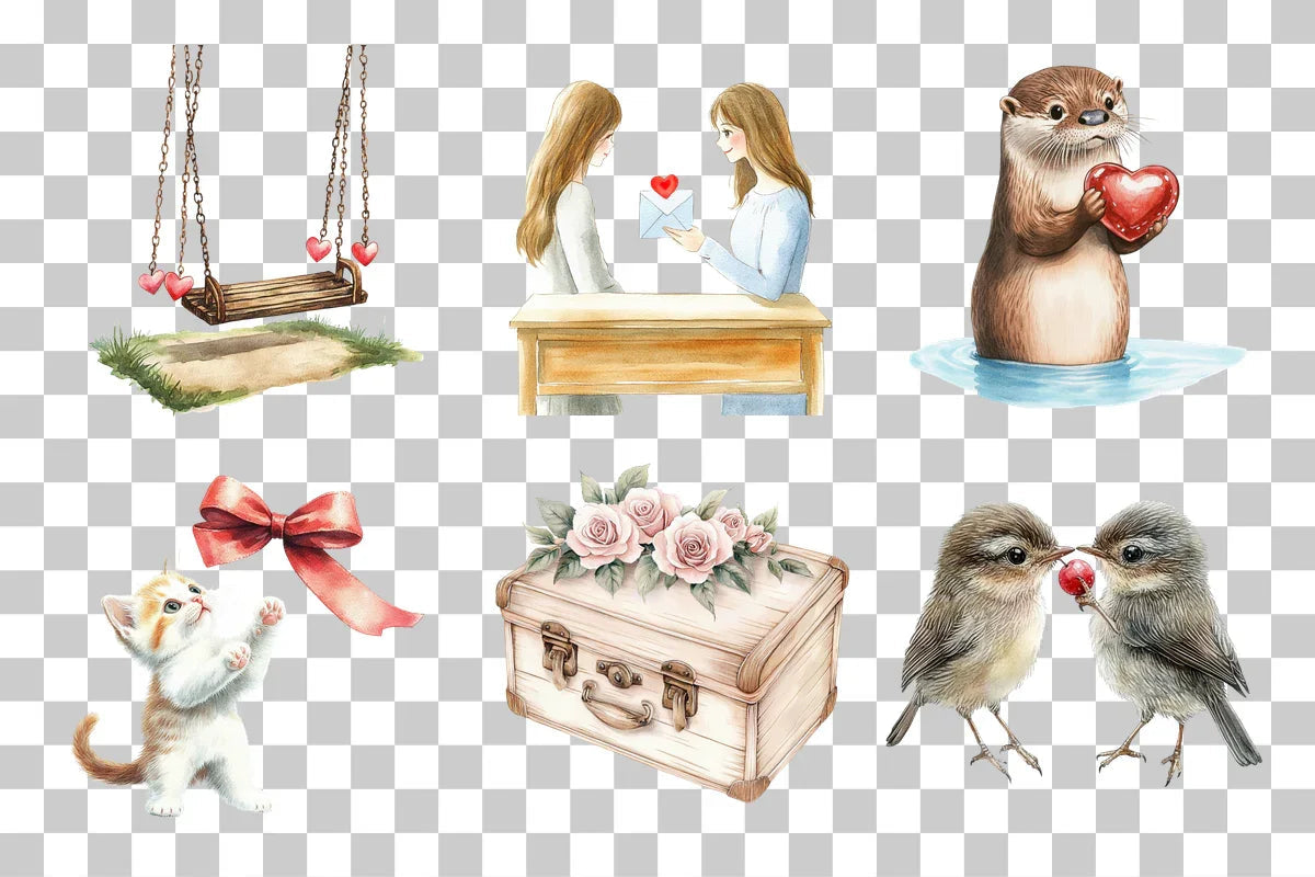 Adorable Valentine's Day Clipart Bundle - CraftNest - Digital Crafting and Art