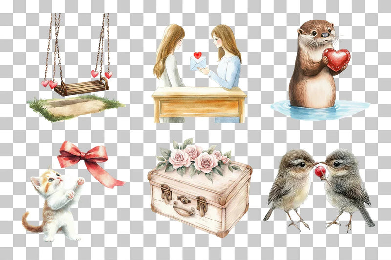 Adorable Valentine's Day Clipart Bundle - CraftNest - Digital Crafting and Art