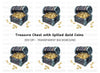 Vintage Treasure Chest with Gold Coins Clipart Bundle