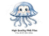 Cute Jellyfish Clipart Bundle