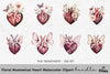 Floral Anatomical Heart Clipart Bundle