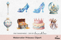 Princess Clipart Bundle - CraftNest - Digital Crafting and Art