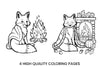 Cozy Autumn Fox Coloring Books