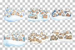 Snowy Christmas Village Clipart Bundle - CraftNest - Digital Crafting and Art