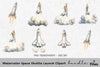 Space Shuttle Launch Clipart Bundle