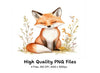 Cute Fox Clipart Bundle