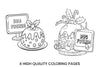Christmas Pudding Bug Coloring Books