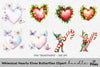 Whimsical Hearts Elves Butterflies Clipart Bundle