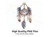 Steampunk Dream Catcher Clock Necklace Clipart Bundle