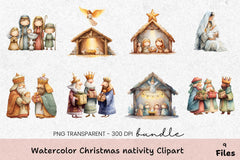Christmas Nativity Clipart Bundle - CraftNest - Digital Crafting and Art