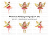 Elegant Christmas Fairy Clipart Bundle