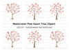 Heart Trees Clipart Bundle