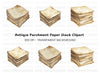 Vintage Stacks Clipart Bundle