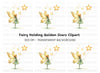 Fairy Holding Star Wand Clipart Bundle