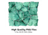 Green Stone Wall Clipart Bundle