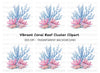 Vibrant Coral Reef Clipart Bundle