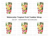 Tropical Fruit Tumbler Clipart Bundle