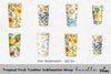 Tropical Fruit Tumbler Clipart Bundle