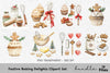 Gingerbread Men Cupcakes Clipart Bundle