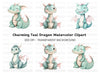 Adorable Cartoon Dragon Illustrations Clipart Bundle