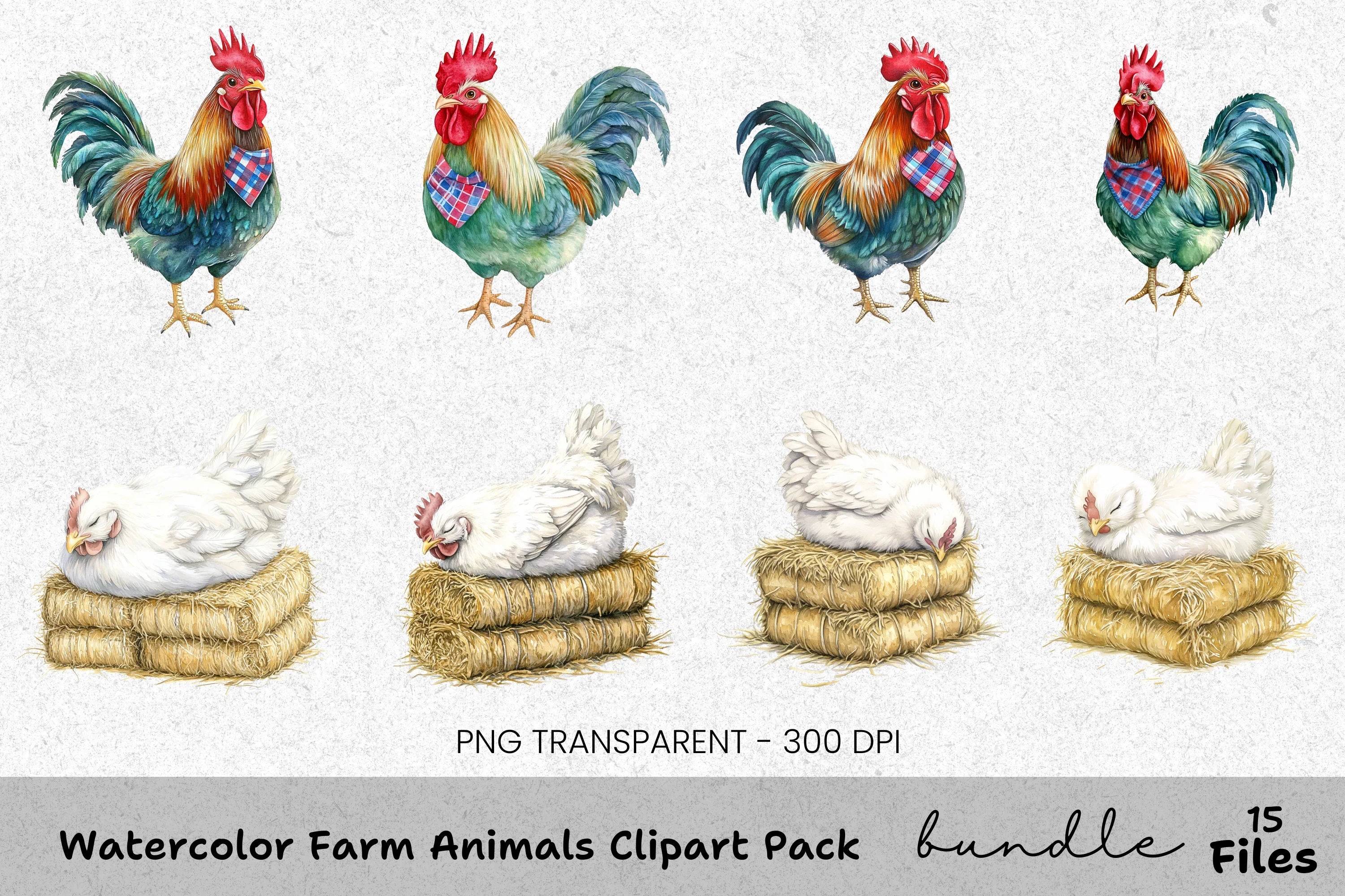 Farm Animals Clipart Bundle