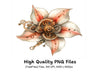 Steampunk Flower Clipart Bundle