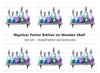 Magical Potion Bottles Clipart Bundle