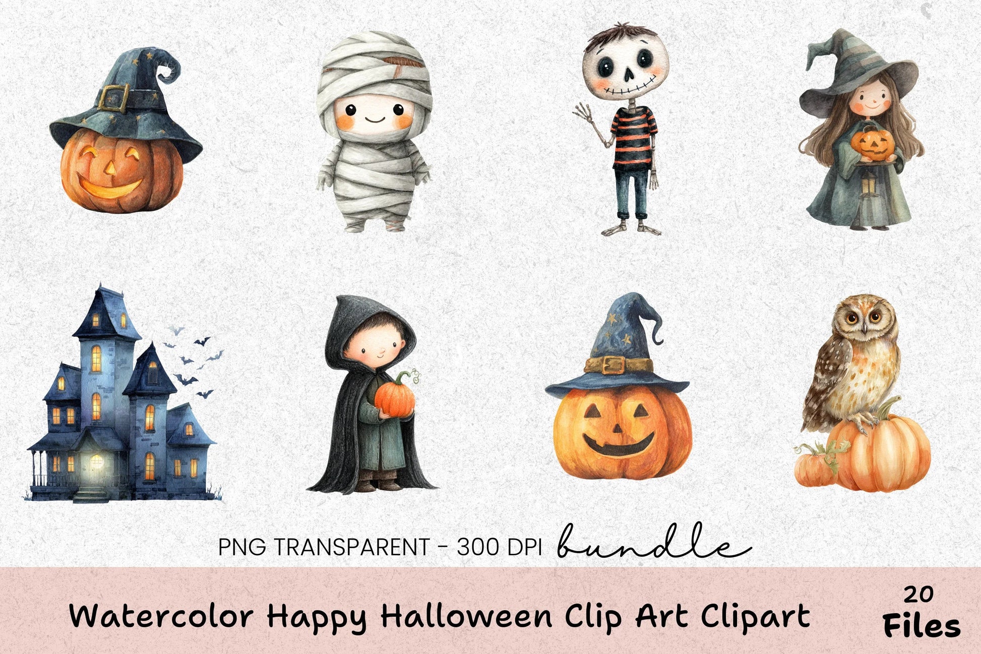 Happy Halloween Clip Art Bundle - CraftNest - Digital Crafting and Art