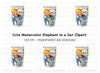 Baby Elephant Clipart Bundle