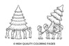 Christmas Tree Setup Coloring Books