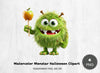 Monstar Halloween Clipart Bundle