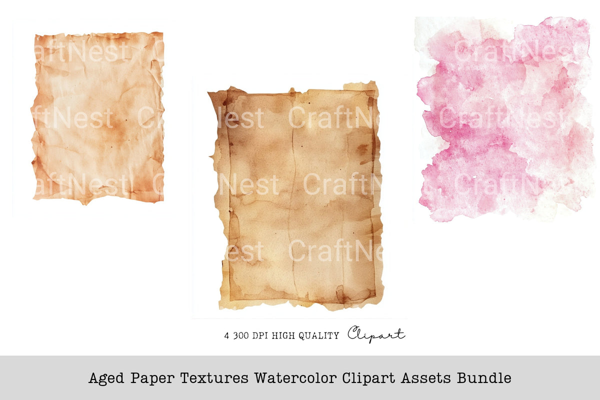 Aged Textures Clipart Bundle