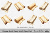 Vintage Burnt Scroll Clipart Bundle