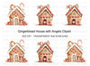 Gingerbread House Angel Clipart Bundle
