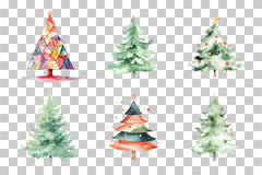 Christmas Tree Clipart Bundle - CraftNest - Digital Crafting and Art