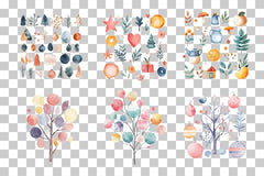 Festive & Abstract Clipart Bundle - CraftNest - Digital Crafting and Art