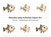 Cute Pufferfish Clipart Bundle