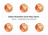 Basketball Earth Clipart Bundle