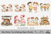 Christmas Kids Baking Clipart Bundle