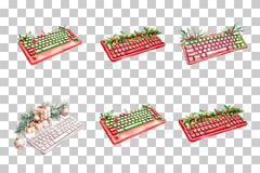 Christmas Keyboard Clipart Bundle - CraftNest - Digital Crafting and Art