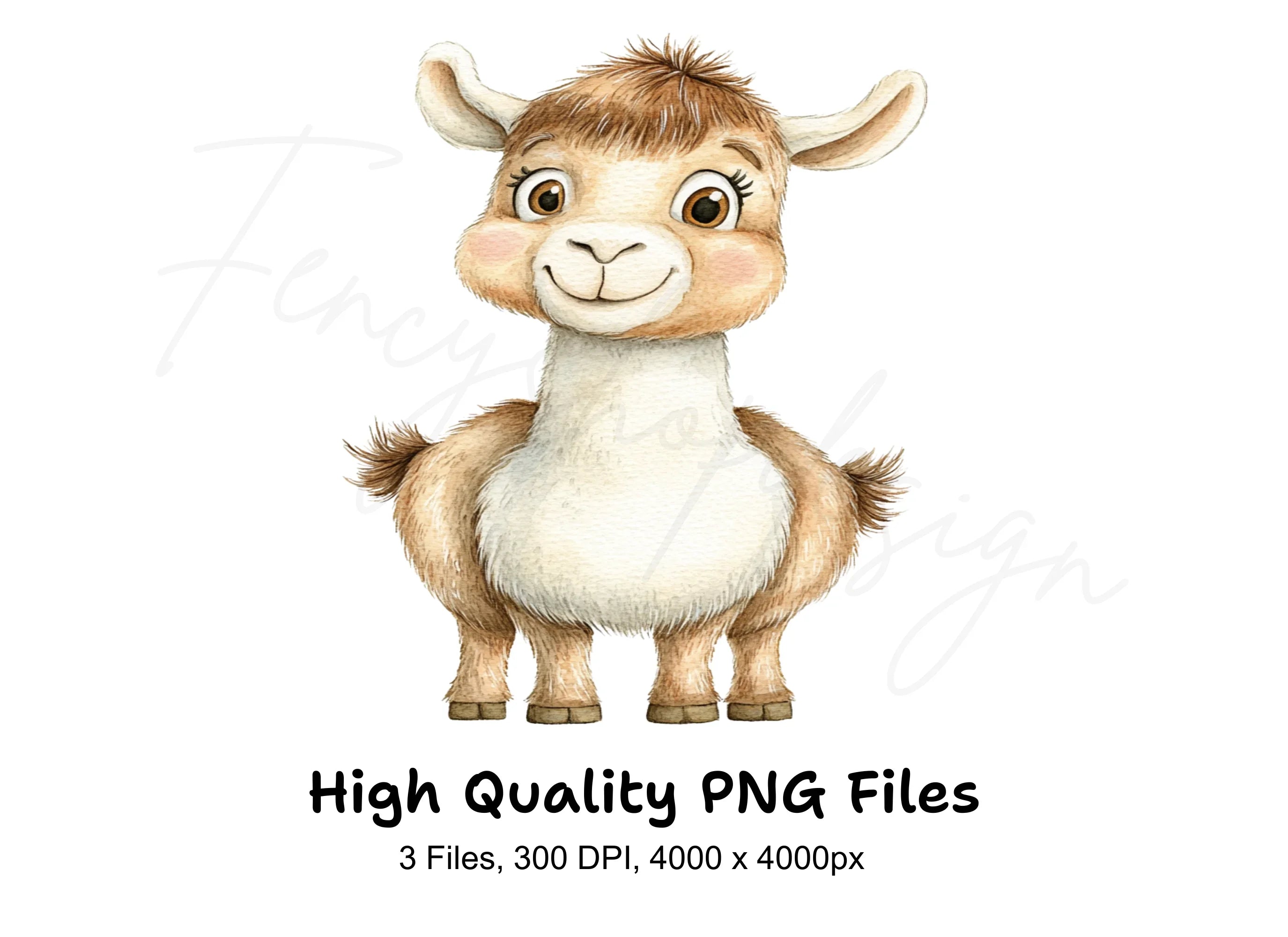 Adorable Baby Llama Clipart Bundle