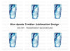 Blue Tumbler Clipart Bundle